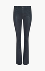 RUTH STRAIGHT-LEG JEAN IN DARK SLATE GREY COATED - Romi Boutique