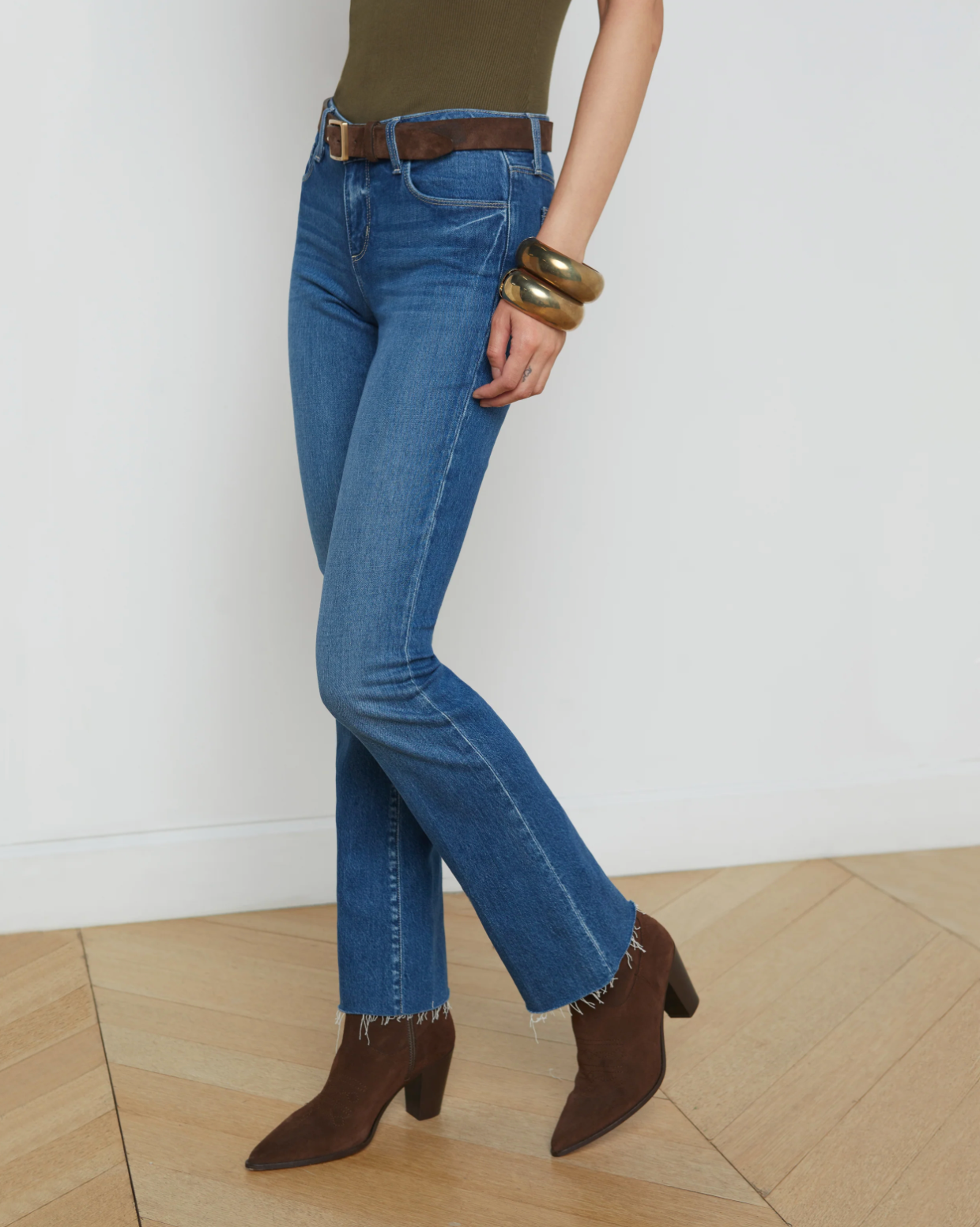 SNEEKI LOW-RISE STRAIGHT-LEG JEAN by L'Agence - Romi Boutique