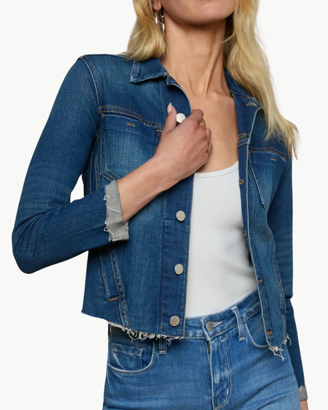 JANELLE SLIM RAW JACKET by L'Agence - Romi Boutique