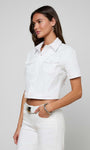 KIRSTIE JEAN SHIRT JACKET by L'Agence - Romi Boutique