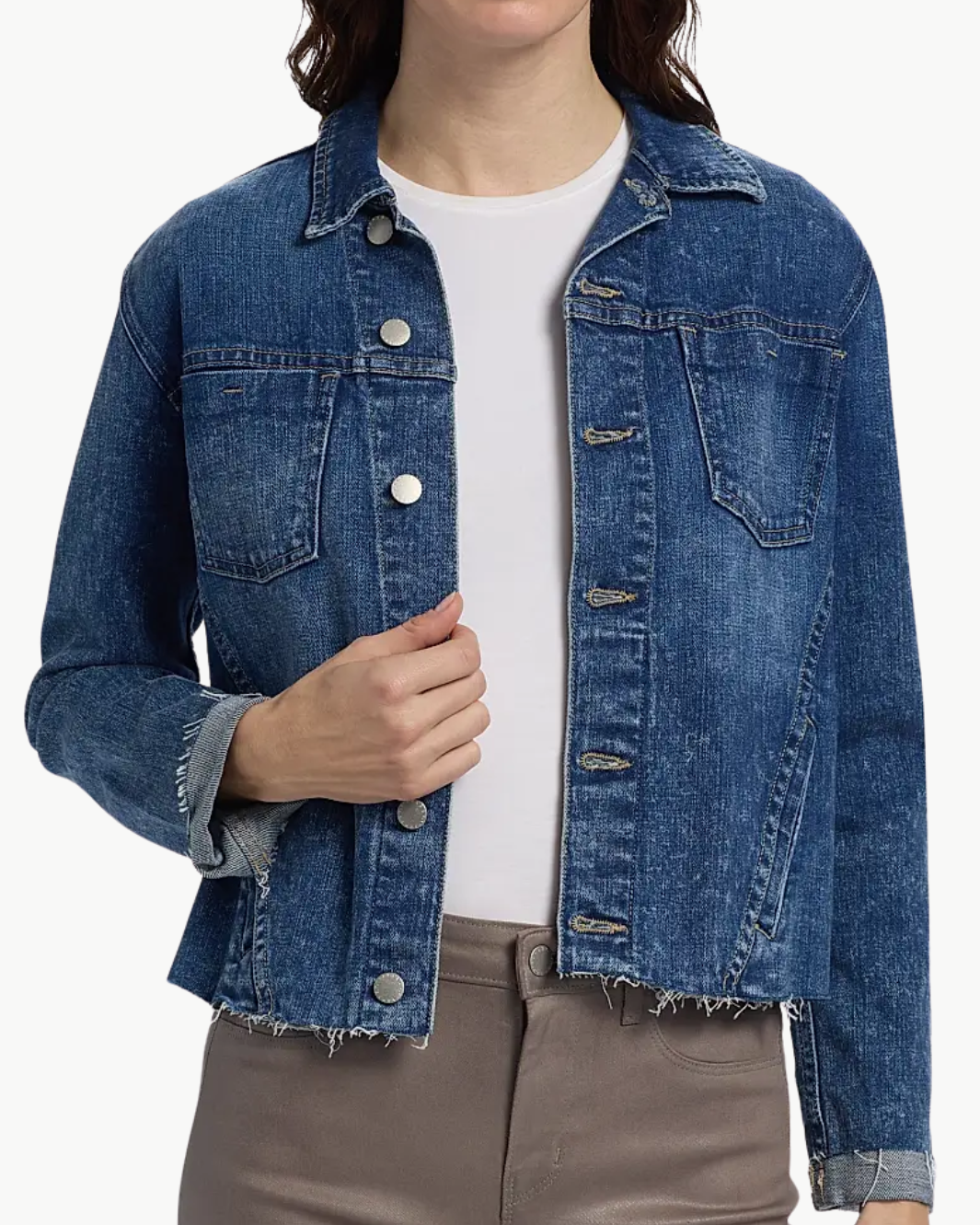 JANELLE SLIM RAW JACKET IN BRANSON - Romi Boutique