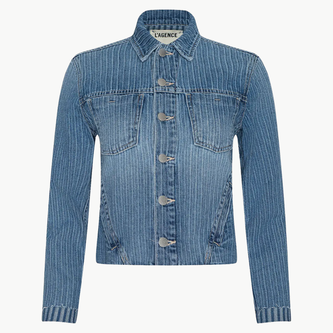 JANELLE SLIM RAW JACKET by L'Agence - Romi Boutique