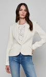 JENNAH TWEED BLAZER IN IVORY - Romi Boutique