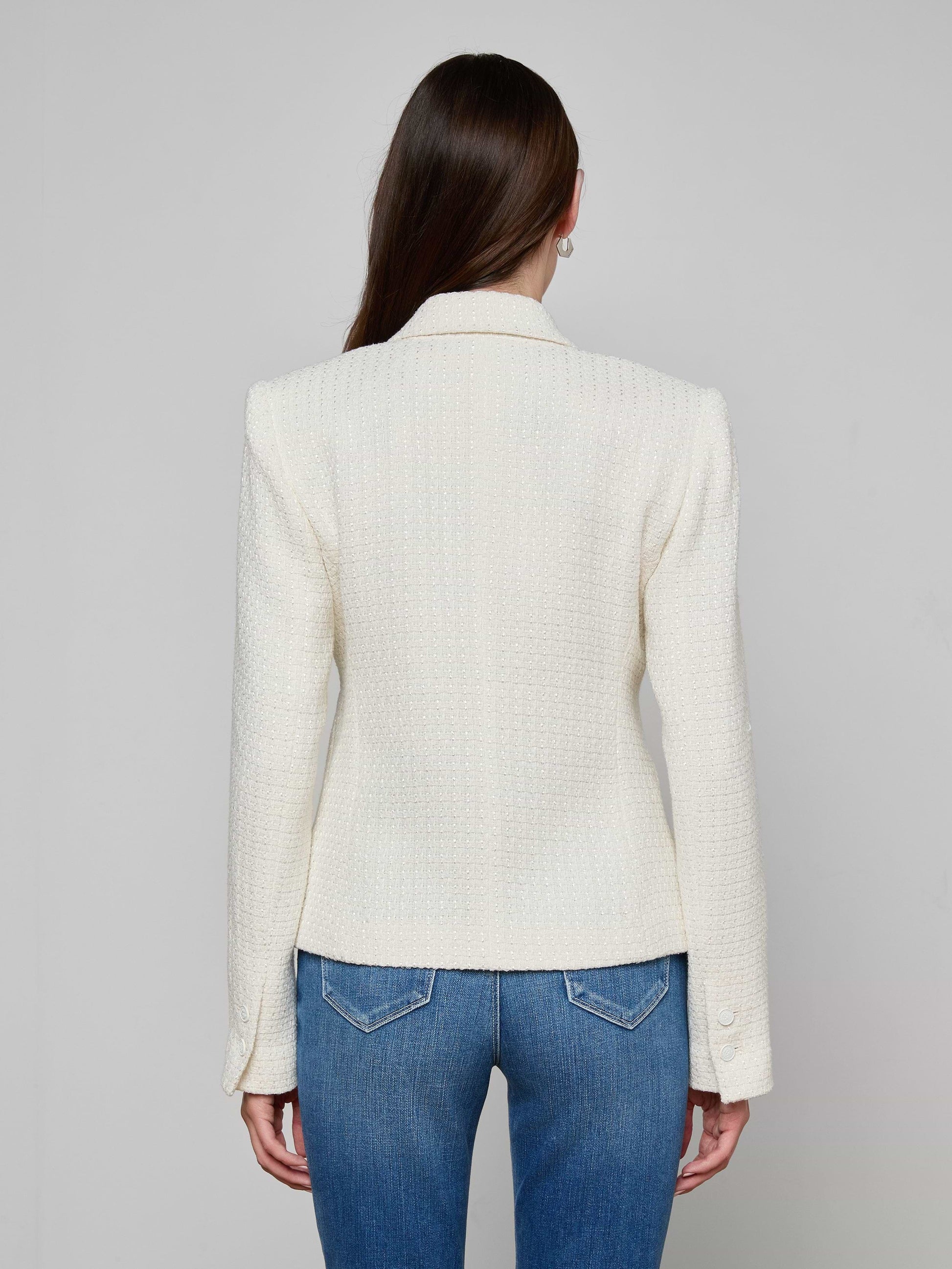 JENNAH TWEED BLAZER by L'Agence - Romi Boutique