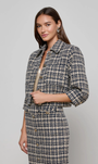 JIA TWEED JACKET IN MIDNIGHT MULTI TWEED - Romi Boutique
