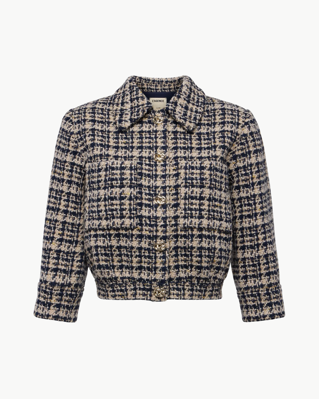 JIA TWEED JACKET IN MIDNIGHT MULTI TWEED - Romi Boutique