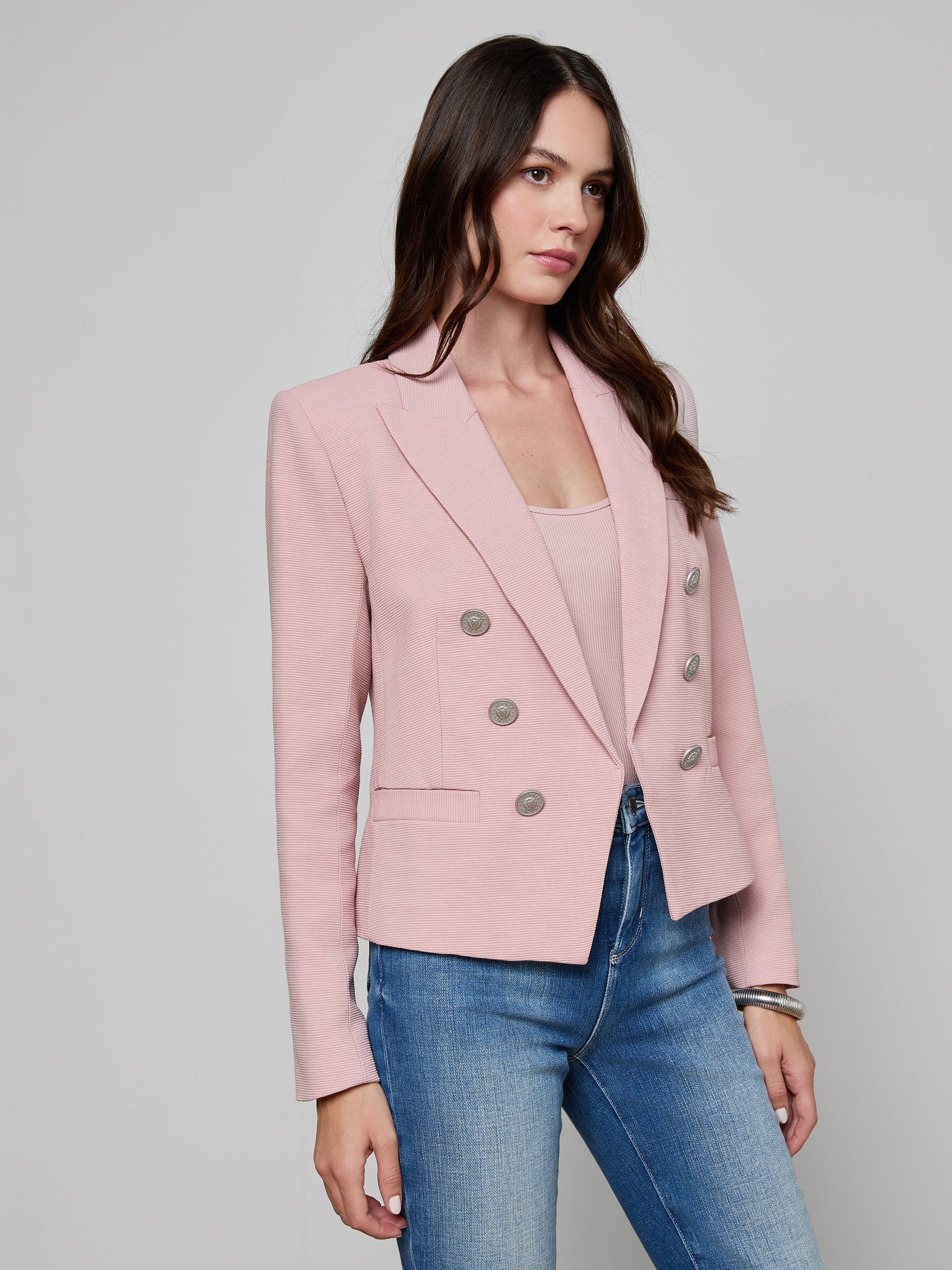 BROOKE OPEN-FRONT BLAZER by L'Agence - Romi Boutique