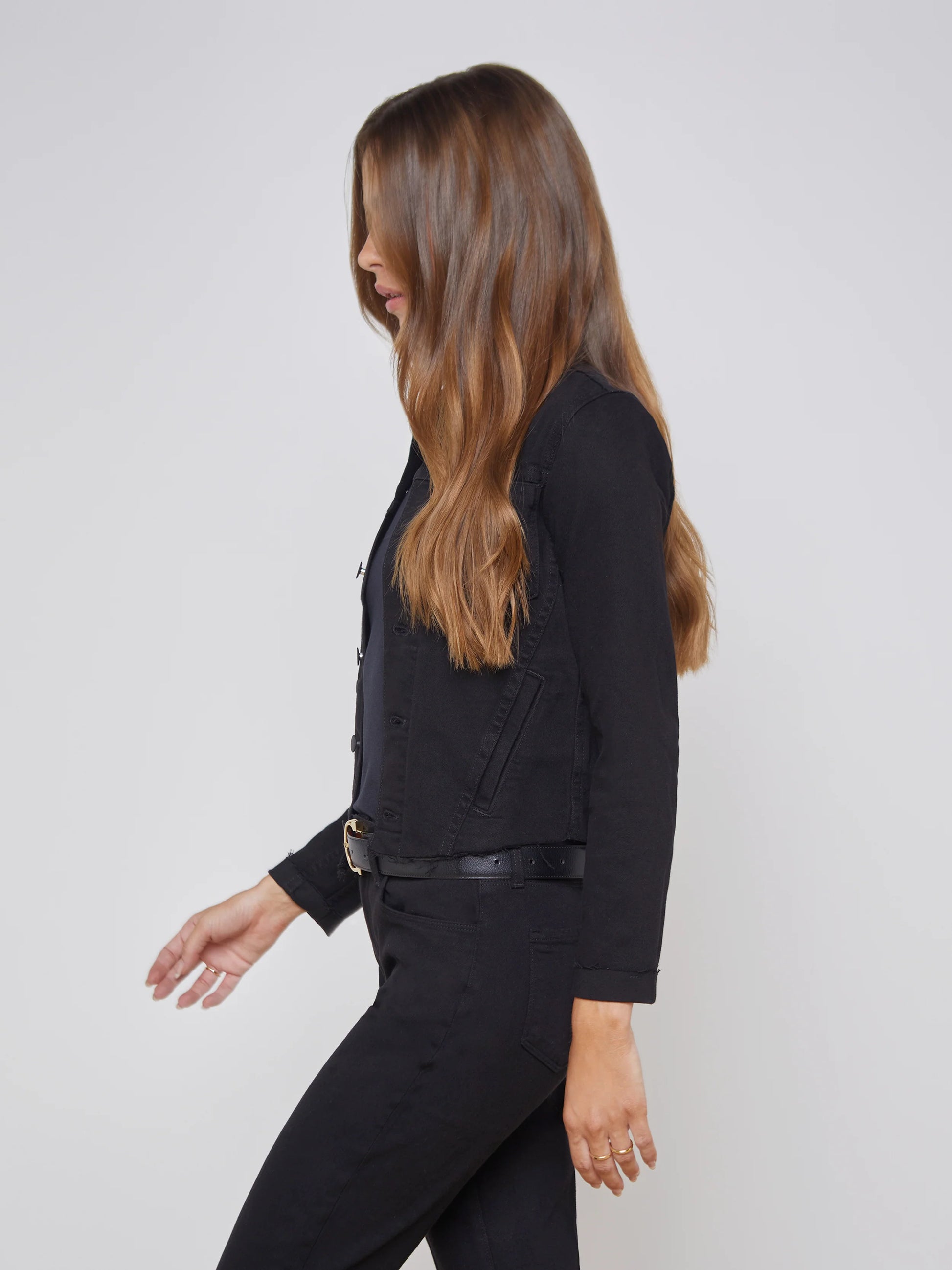 JANELLE SLIM RAW JACKET by L'Agence - Romi Boutique
