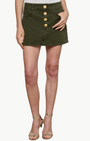 SOLENE DENIM MINI SKIRT IN PICHOLINE - Romi Boutique