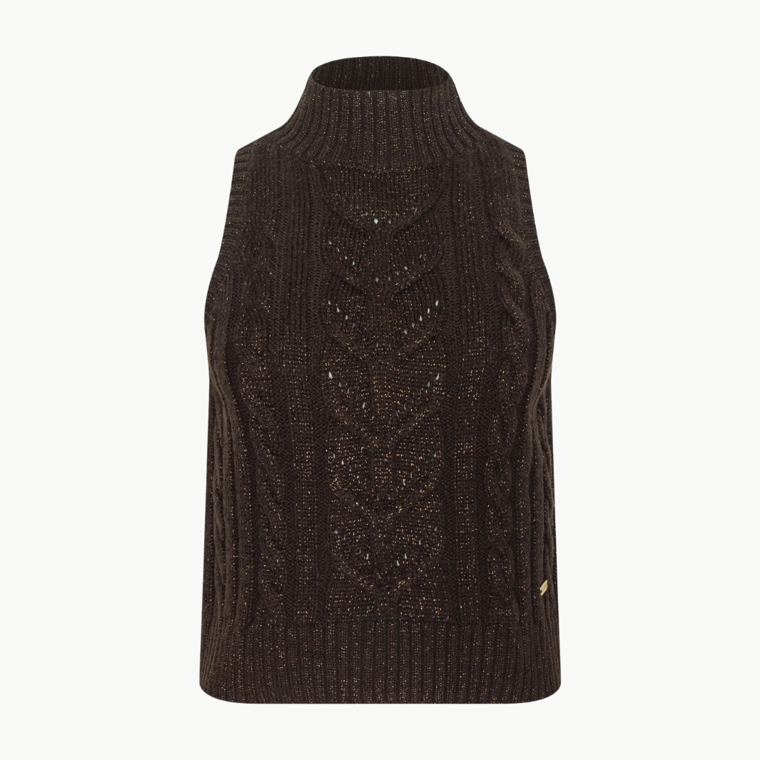 BELLINI CABLE-KNIT TURTLENECK by L'Agence - Romi Boutique