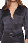 DANI 3/4 SLEEVE BLOUSE IN BLACK - Romi Boutique