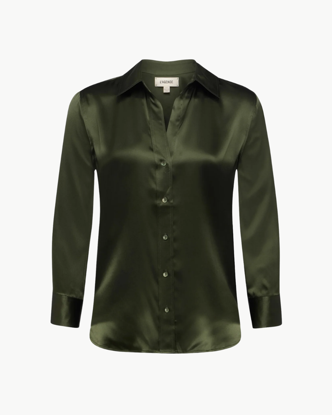 DANI 3/4 SLEEVE BLOUSE IN DEEP OLIVE - Romi Boutique