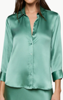 DANI 3/4 SLEEVE BLOUSE IN MALACHITE GREEN - Romi Boutique