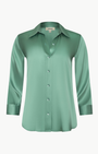 DANI 3/4 SLEEVE BLOUSE IN MALACHITE GREEN - Romi Boutique