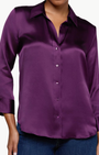 DANI 3/4 SLEEVE BLOUSE IN MEDIUM VIOLET - Romi Boutique
