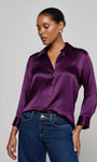 DANI 3/4 SLEEVE BLOUSE IN MEDIUM VIOLET - Romi Boutique