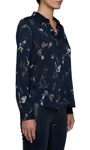 HOLLY BLOUSE IN MIDNIGHT MULTI BEETLES - Romi Boutique