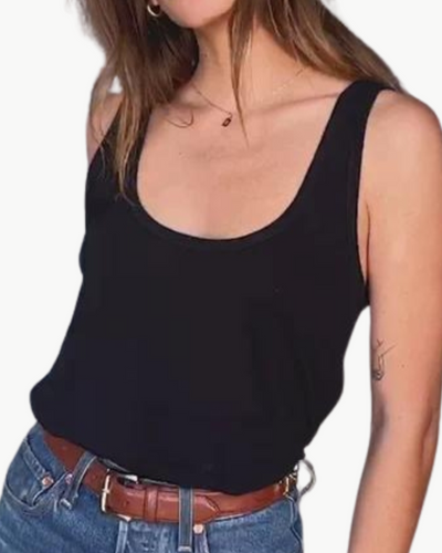 LABOWE TANK IN JET BLACK - Romi Boutique