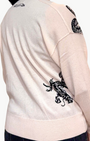 DRAGON ZIP BLOUSON IN IVORY by Lana Bilzerian - Romi Boutique