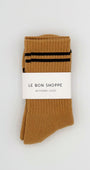 BOYFRIEND SOCKS IN BISCOTTI - Romi Boutique