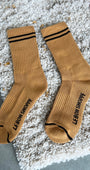 BOYFRIEND SOCKS IN BISCOTTI - Romi Boutique