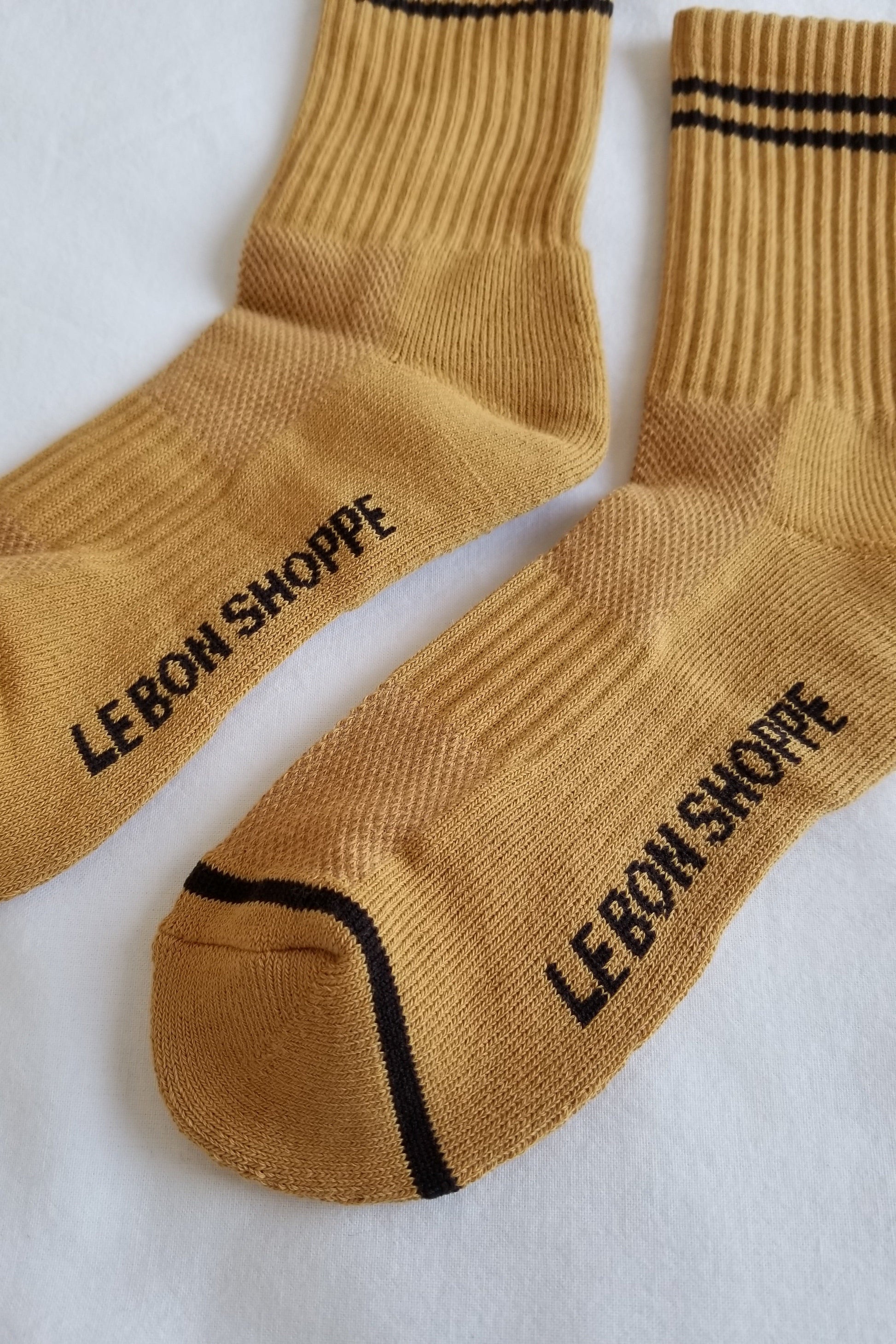 BOYFRIEND SOCKS IN BISCOTTI by Le Bon Shoppe - Romi Boutique