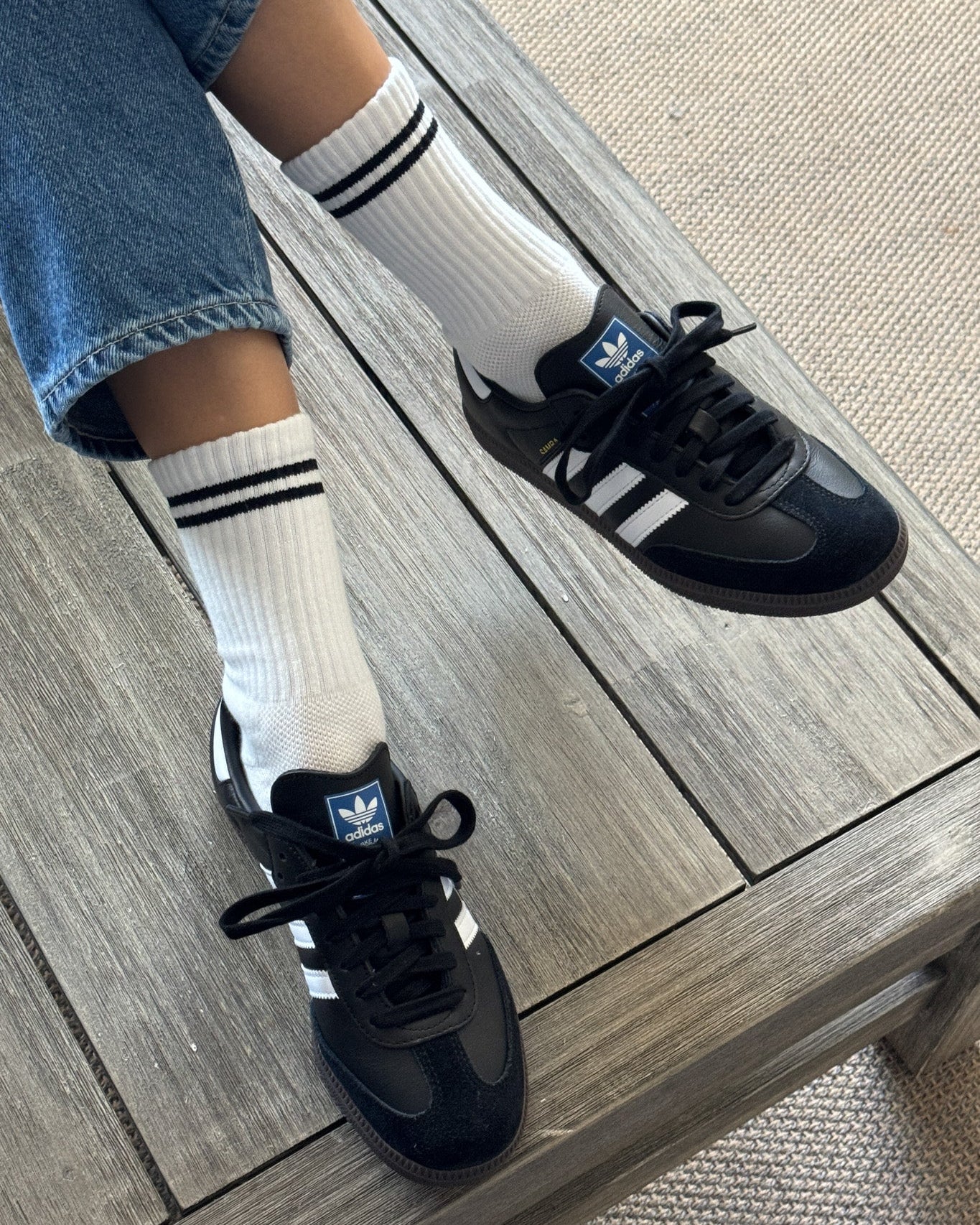 BOYFRIEND SOCKS IN CLASSIC WHITE - Romi Boutique