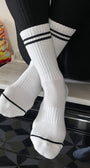 BOYFRIEND SOCKS IN CLASSIC WHITE - Romi Boutique