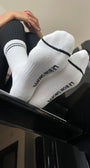 BOYFRIEND SOCKS IN CLASSIC WHITE - Romi Boutique