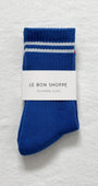 BOYFRIEND SOCKS IN COBALT - Romi Boutique