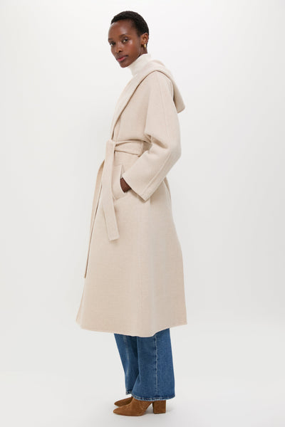 LYLIE COAT IN BEIGE CHINE