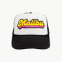 MALIBU PATCH TRUCKER HAT IN BLACK/WHITE by Local Beach - Romi Boutique