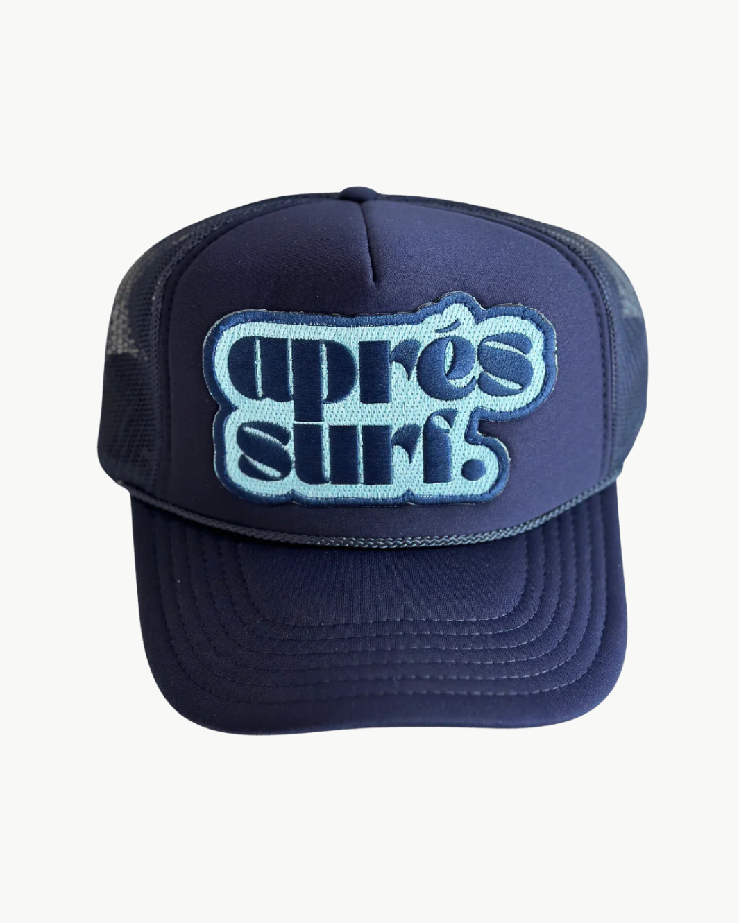 APRES SURF PATCH TRUCKER HAT IN NAVY by Local Beach - Romi Boutique