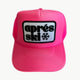 APRES SKI PATCH TRUCKER HAT IN NEON PINK by Local Beach - Romi Boutique