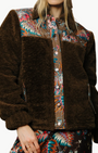 FINLEY SHERPA JACKET IN CHARLOTTE FLORAL PRINT - Romi Boutique