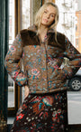 FINLEY SHERPA JACKET IN CHARLOTTE FLORAL PRINT - Romi Boutique