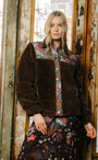 FINLEY SHERPA JACKET IN CHARLOTTE FLORAL PRINT - Romi Boutique