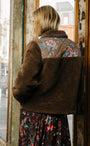FINLEY SHERPA JACKET IN CHARLOTTE FLORAL PRINT - Romi Boutique