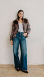 FINLEY SHERPA JACKET IN CHARLOTTE FLORAL PRINT - Romi Boutique