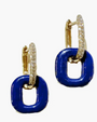 DOOR KNOB EARRING IN BLUE LAPIS by Lumilla - Romi Boutique