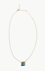 PENDANT NECKLACE IN BLUE TOPAZ - Romi Boutique