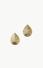 TEAR DROP DIAMOND STUD IN 14K GOLD - Romi Boutique