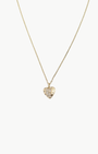 POUF HEART NECKLACE IN GOLD - Romi Boutique