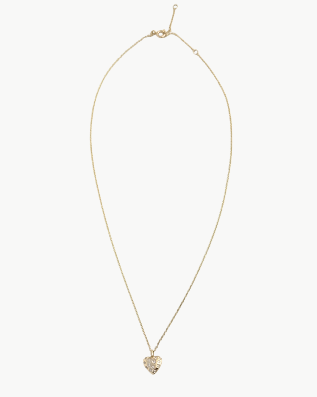 POUF HEART NECKLACE IN GOLD - Romi Boutique