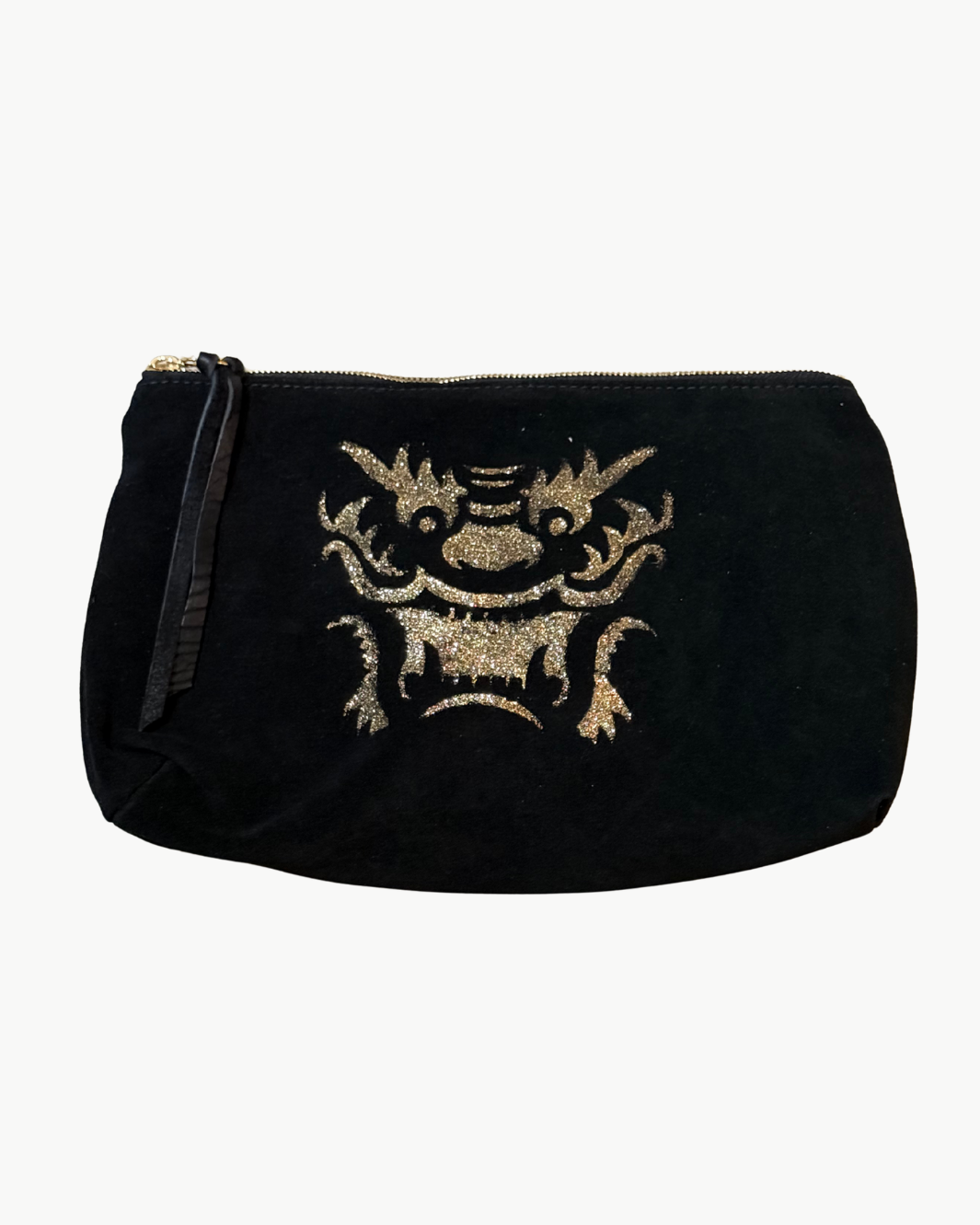 MAHJONG TILE BAG IN BLACK/GOLD - Romi Boutique