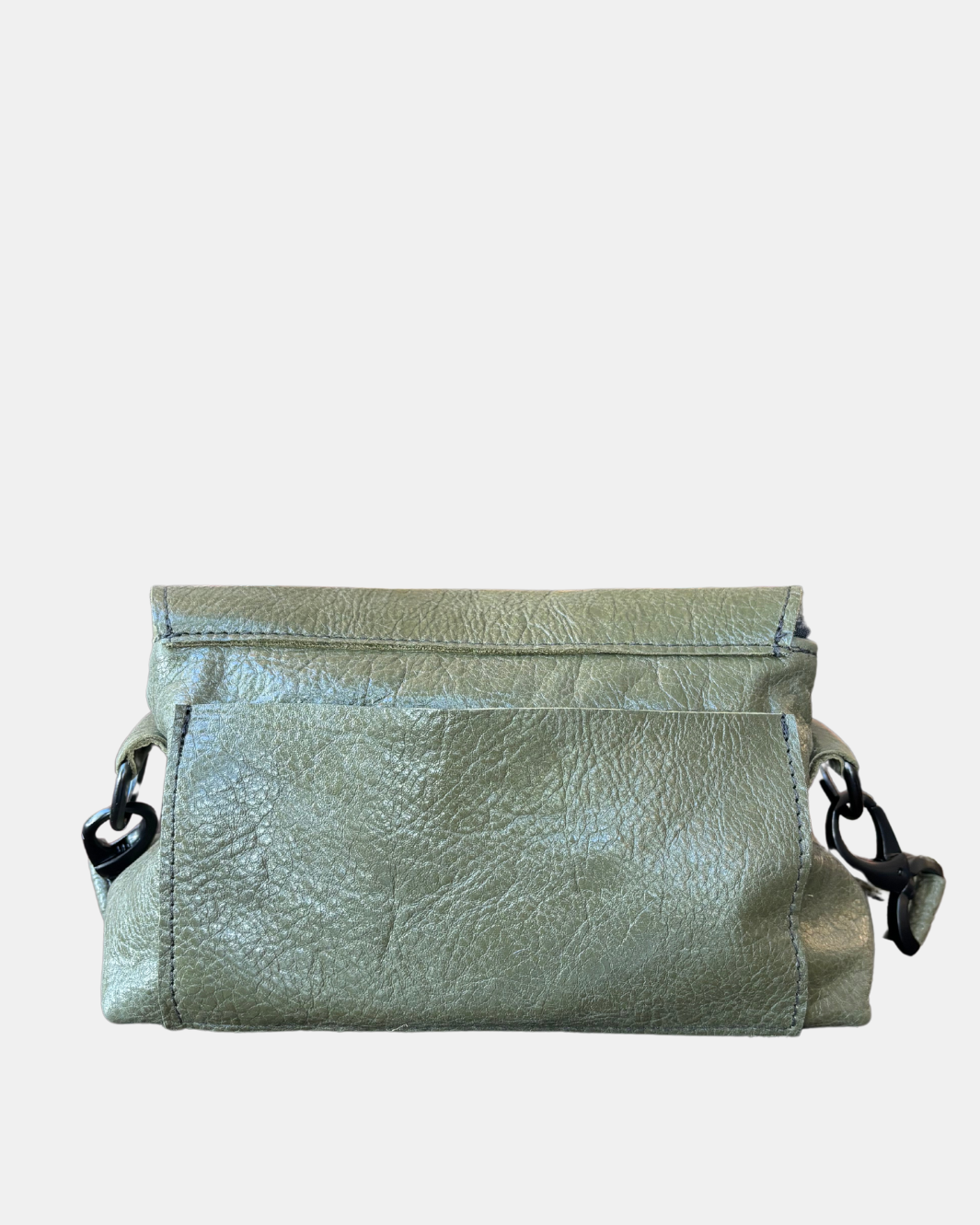 MADISON BAG IN OLIVE PATENT by Lynn Tallerico - Romi Boutique