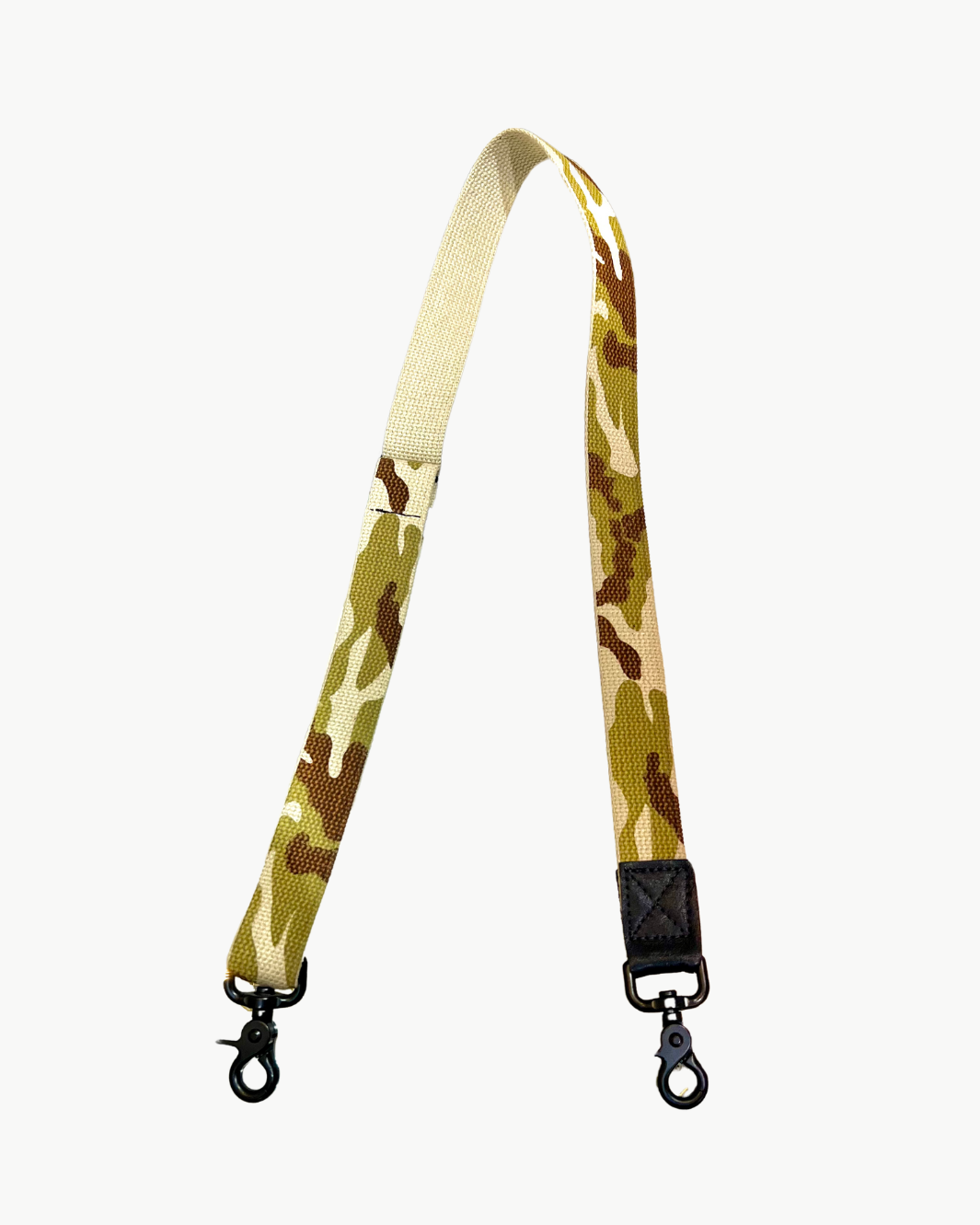 CANVAS STRAP IN GREEN CAMO PRINT by Lynn Tallerico - Romi Boutique