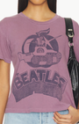THE BEATLES CROP TEE IN PURPLE HAZE - Romi Boutique