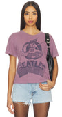 THE BEATLES CROP TEE IN PURPLE HAZE - Romi Boutique