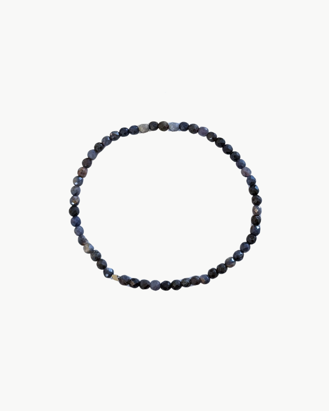 SEMIPRECIOUS BRACELET IN BLACK MARBLE by MARIT RAE - Romi Boutique